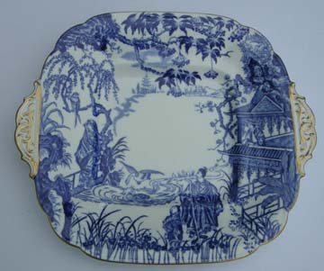 Royal Crown Derby Blue Mikado Plate - Cake