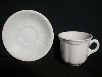 Royal Crownford White Wheat Cup & Saucer