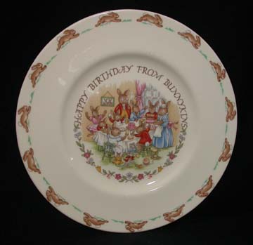 Royal Doulton Bunnykins 19 - Plate - Happy Birthday Bunnykins