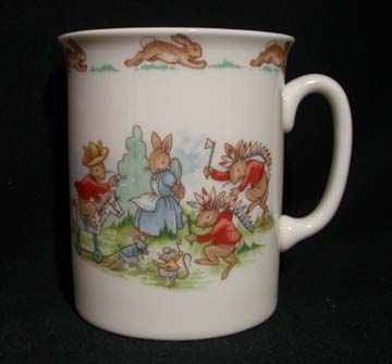 Royal Doulton Bunnykins 9 - Malvern Beaker - Cowboys & Indians