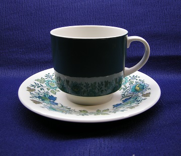 Royal Doulton Everglades  TC 1083 Cup & Saucer