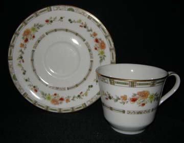 Royal Doulton Mosaic Garden TC 1120 Cup & Saucer