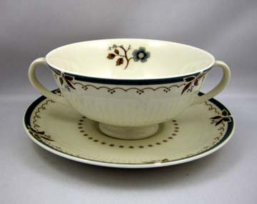 Royal Doulton Old Colony TC 1005 Cream Soup & Saucer Set - Footed