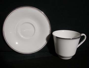 Royal Doulton Platinum Concord H5048 Cup & Saucer