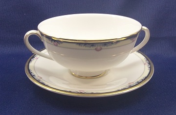 Royal Doulton Rhodes  H5099 Cream Soup & Saucer Set - Footed