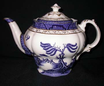 Royal Doulton Real Old Willow Tea Pot & Lid - Large