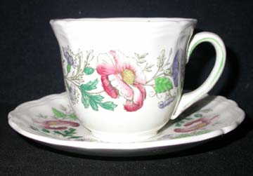 Royal Doulton Stratford - Floral - D6196 Cup & Saucer - Demitasse