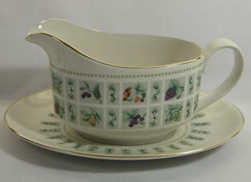 Royal Doulton Tapestry TC 1024 Gravy Boat & Underplate