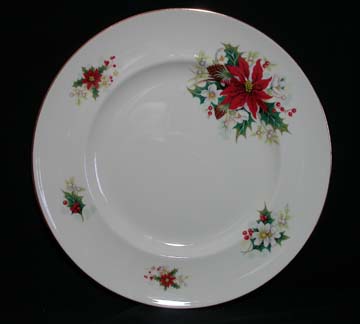 Royal Vale Poinsettia Plate - Dinner