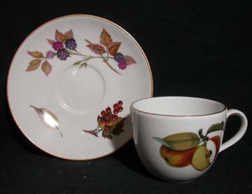 Royal Worcester Evesham Cup & Saucer