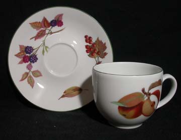 Royal Worcester Evesham Vale Cup & Saucer