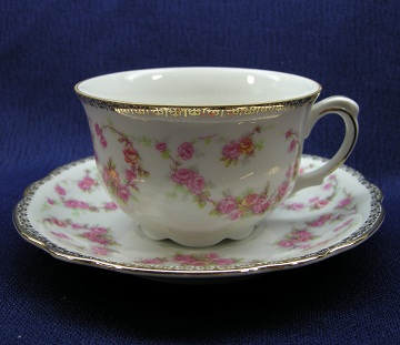 Schumann - Bavaria - Germany Original Bridal Rose Cup & Saucer