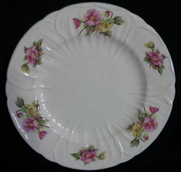 Shelley Begonia Plate - Dinner - Knife Marks