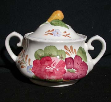 Simpsons Potters Belle Fiore Sugar Bowl & Lid 