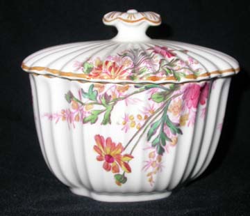 Spode Chelsea Garden - Mustard Trim Sugar Bowl & Lid