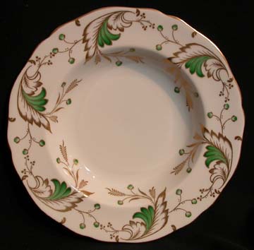 Spode Emerald Bowl - Soup/Rim