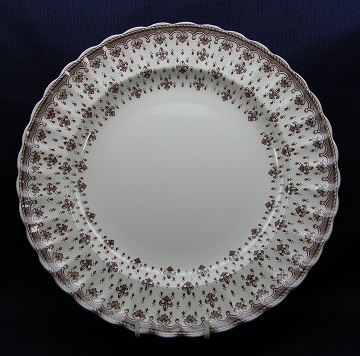 Spode Fleur De Lis - Brown Plate - Dinner