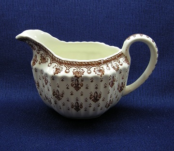 Spode Fleur De Lis - Brown Creamer 