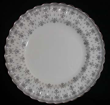 Spode Fleur de Lys - Gray - Y7515 Plate - Salad