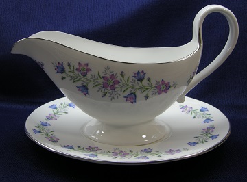 Spode Maytime Gravy Boat & Underplate