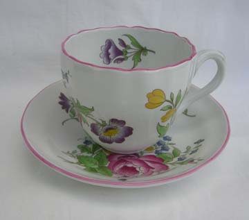 Spode Marlborough Sprays Cup & Saucer