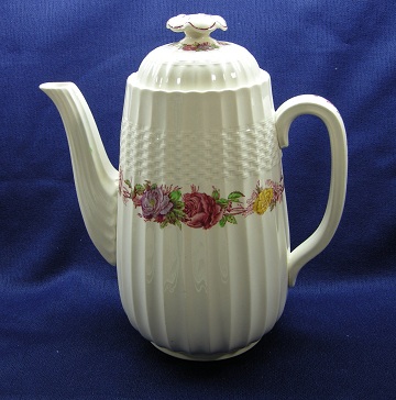 Spode Rose Briar Coffee Pot & Lid - Large