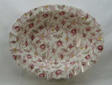 Spode Rosebud Chintz Vegetable Bowl - Oval