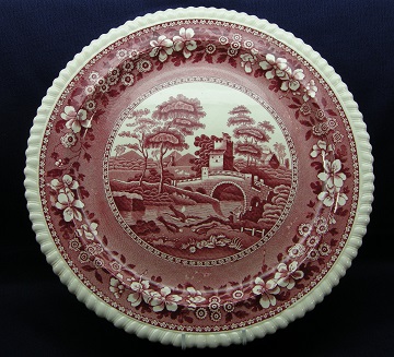 Spode Tower - Pink Platter - Round