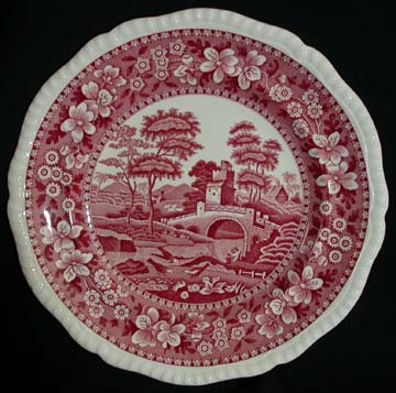 Spode Tower - Pink Plate - Dinner