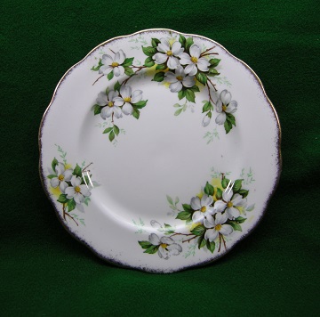 Royal Albert White Dogwood Plate - Salad