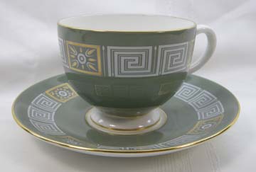 Wedgwood Asia - Green  R4310 Cup & Saucer