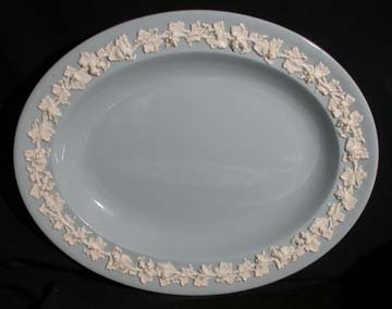 Wedgwood Cream Color On Lavender - Plain Edge Platter