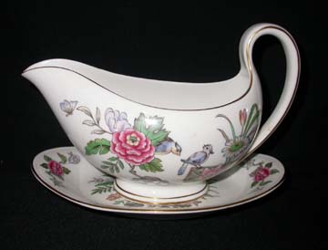 Wedgwood Cathay Gravy Boat & Underplate