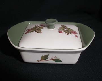 Wedgwood Covent Garden - Barlaston TK605 Butter Dish - Covered - Square Base