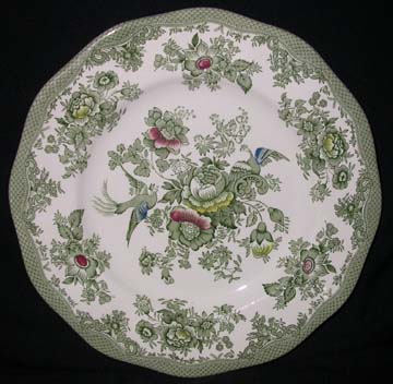 Wedgwood Kent - Green/Multicolor Plate - Dinner