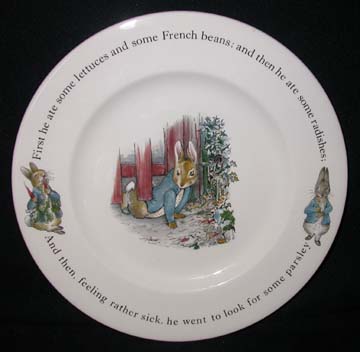 Wedgwood Peter Rabbit Plate - Salad - Under Gate