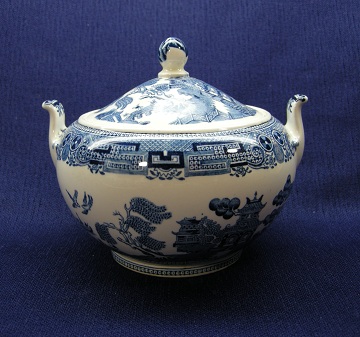 Wedgwood Willow Sugar Bowl & Lid